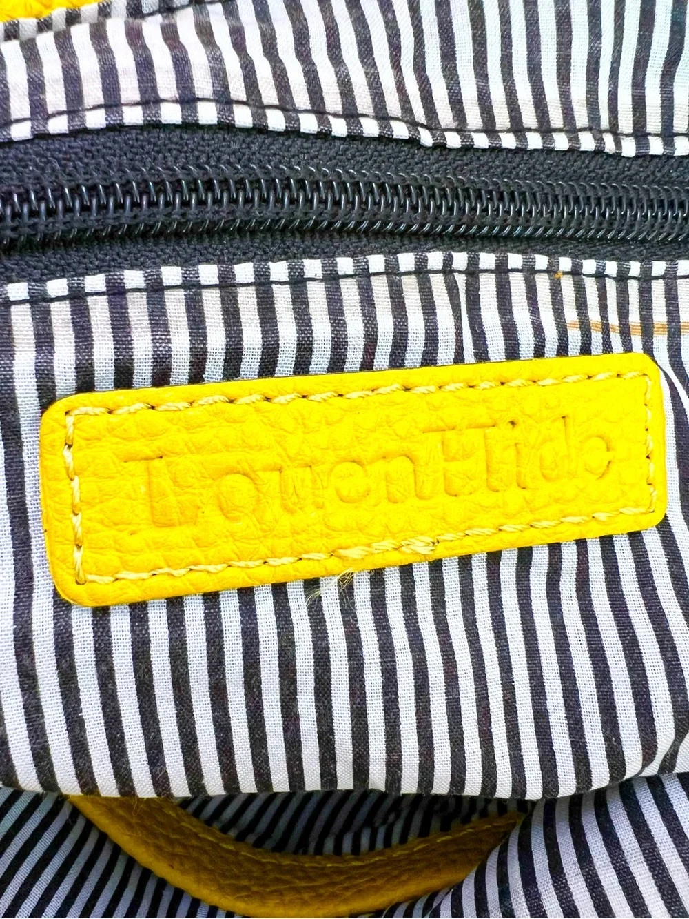 LOUENHIDE YELLOW VEGAN LEATHER TOTE/SHOULDER BAG